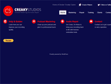 Tablet Screenshot of creakystudios.com